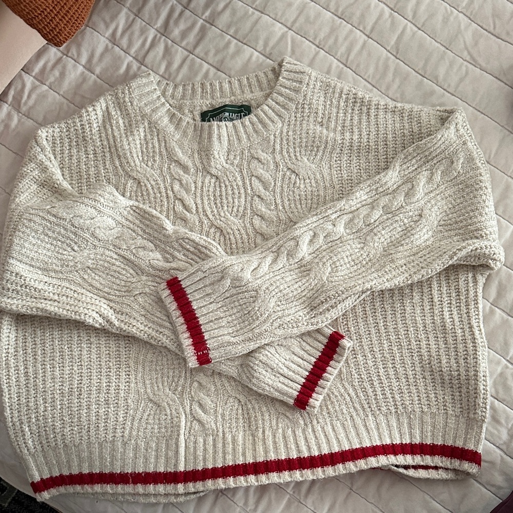 Retro looking cable sweater
